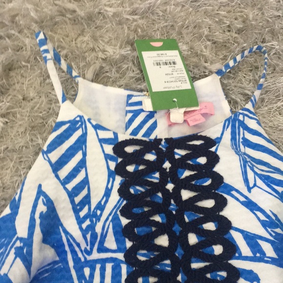 Blue sailboat pattern Lily Pulitzer dress - Picture 3 of 3